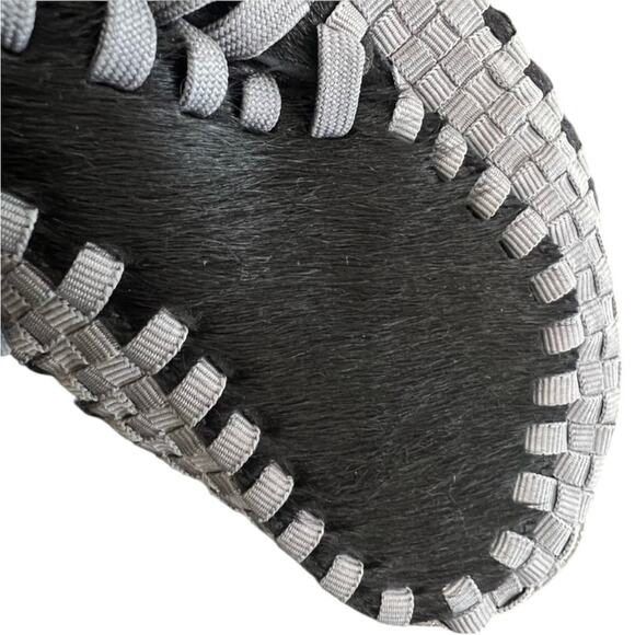 NWOT Nike Women’s Air Footscape Woven Sneaker Black/Grey – Sz 8 - Picture 9 of 11